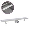 Rovný sprchový odtokový žlab bubliny 730x140 mm nerezová ocel