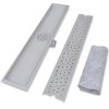 Rovný sprchový odtokový žlab bubliny 730x140 mm nerezová ocel