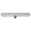 Rovný sprchový odtokový žlab bubliny 730x140 mm nerezová ocel