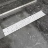 Rovný sprchový odtokový žlab bubliny 730x140 mm nerezová ocel