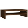 Stojan na monitor hnědý dub 42 x 24 x 13 cm kompozitní dřevo