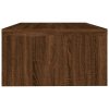 Stojan na monitor hnědý dub 42 x 24 x 13 cm kompozitní dřevo