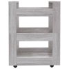 Kuchyňský vozík šedý sonoma 60 x 45 x 80 cm kompozitní dřevo