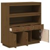 Skříň highboard medově hnědá 100x40x108,5 cm masivní borovice
