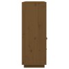 Skříň highboard medově hnědá 100x40x108,5 cm masivní borovice