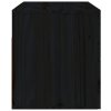 Nástěnný noční stolek černý 50x36x40 cm