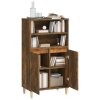 Skříň highboard kouřový dub 60 x 36 x 110 cm kompozitní dřevo
