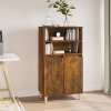 Skříň highboard kouřový dub 60 x 36 x 110 cm kompozitní dřevo