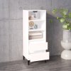 Skříň highboard bílá 40 x 36 x 110 cm kompozitní dřevo