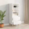 Skříň highboard bílá s vysokým leskem 40 x 36 x 110 cm kompozit