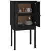 Skříň highboard černá 60x40x120 cm masivní borové dřevo