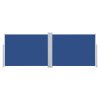 Zatahovací boční markýza / zástěna modrá 120 x 1000 cm