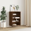 Skříň highboard hnědý dub 57 x 35 x 90 cm kompozitní dřevo