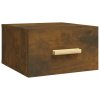 Nástěnný noční stolek kouřový dub 35 x 35 x 20 cm