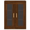 Nástěnné skříňky 2 ks hnědý dub kompozitní dřevo