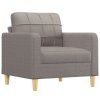Křeslo taupe 60 cm textil 359082