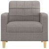 Křeslo taupe 60 cm textil 359082