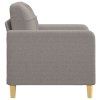 Křeslo taupe 60 cm textil 359082