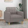 Křeslo taupe 60 cm textil 359082