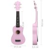 Set soprano ukulele s obalem pro děti růžové 21"
