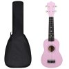 Set soprano ukulele s obalem pro děti růžové 21"