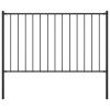 Plotový panel Woerden se sloupky ocelový 1,7x1,25 m černý 145211