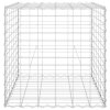 Gabionový vyvýšený záhon krychle ocelový drát 60 x 60 x 60 cm