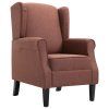 Křeslo hnědé textil 248617
