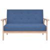 2místná sedačka textil modrá 244655