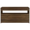 TV skříňka s LED osvětlením hnědý dub 75 x 35 x 40 cm