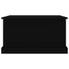 Úložný box černý 70 x 40 x 38 cm kompozitní dřevo