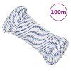 Lodní lano bílé 4 mm 100 m polypropylen 152276