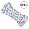 Lodní lano bílé 4 mm 250 m polypropylen 152277