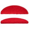 Schodové rohože 10 ks 56 x 17 x 3 cm červené, půlkulaté