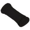 Pracovní lano černé 3 mm 100 m polyester 152799