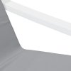 Relaxační židle světle šedá textil
