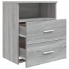 Noční stolky 2 ks šedé sonoma 50 x 32 x 60 cm