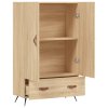 Skříň highboard dub sonoma 69,5 x 31 x 115 cm kompozitní dřevo