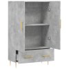 Skříň highboard betonově šedá 69,5x31x115 cm kompozitní dřevo
