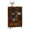 Skříň highboard kouřový dub 69,5 x 31 x 115 cm kompozitní dřevo