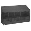 Plachty na zahradní lavice 2 ks 12 oček 210 x 70 x 70/88 cm PE