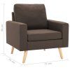 Křeslo hnědé textil 288695