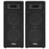 Profesionální pasivní hi-fi reproduktory 2 ks 1000 W černé