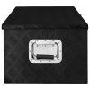Úložný box černý 90 x 47 x 33,5 cm hliník 152255