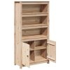 Skříň highboard 80 x 35 x 154 cm masivní borové dřevo
