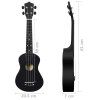 Set soprano ukulele s obalem pro děti černé 23" 70152