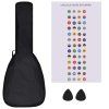 Set soprano ukulele s obalem pro děti černé 23" 70152