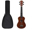 Set sopránové ukulele s obalem pro děti tmavé dřevo 23"