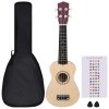 Set sopránové ukulele s obalem pro děti světlé dřevo 21"