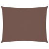 Stínící plachta oxfordská látka obdélníková 4 x 6 m hnědá